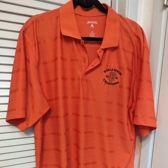 Men's SF Giants Golf Shirt - Orange Size XL - Picture 5 of 10